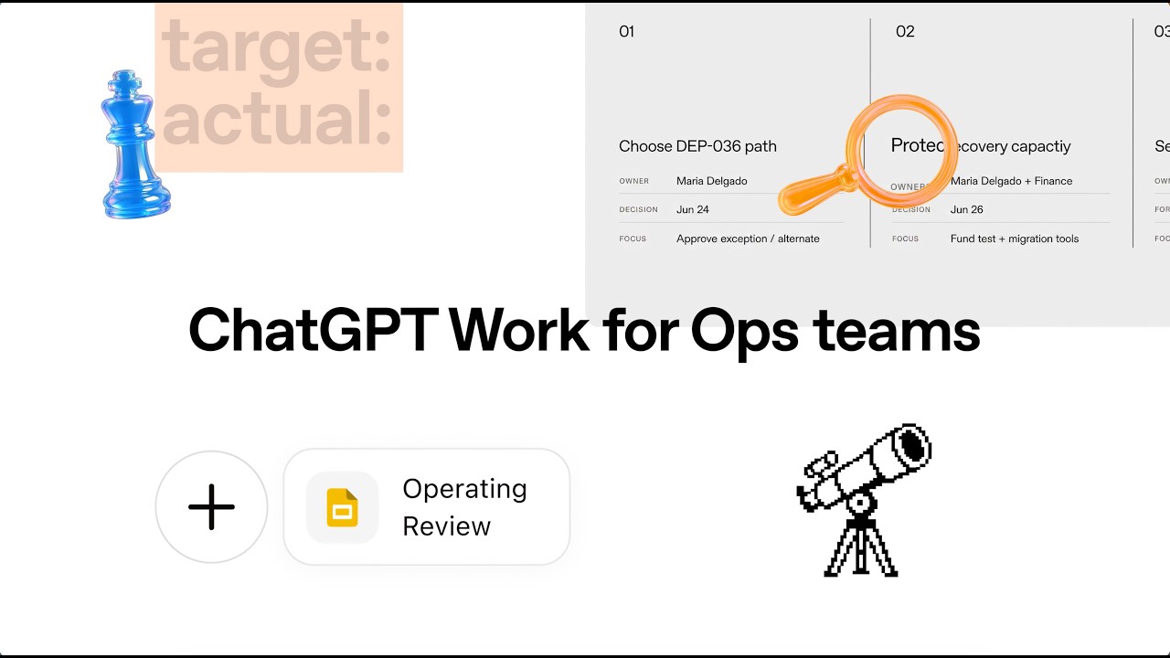 ChatGPT Work for Business Operations Teams - OpenAI Youtube