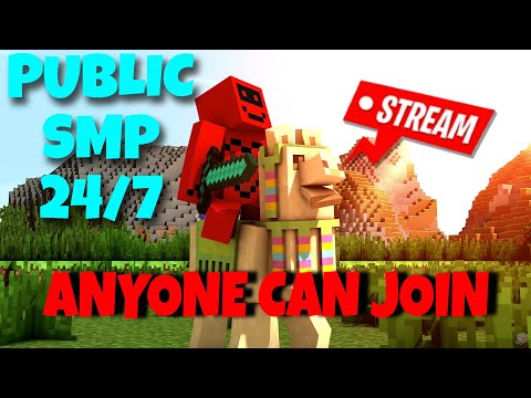 JOIN NOW! Public SMP LIVE 24/7 #Minecraft