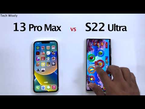 iPhone 13 Pro Max vs SAMSUNG S22 Ultra Speed Test