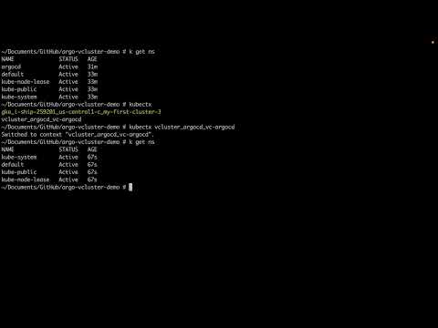 Using Argo CD with vclusters