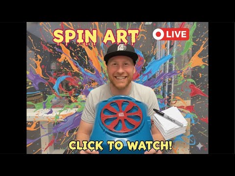 Spin Art For Fans #live #livestream #spinart