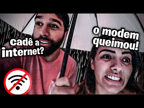 Choveu TÃO FORTE que ESTRAGOU NOSSA INTERNET!