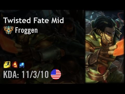 Twisted Fate Mid vs Yasuo - Froggen - NA Challenger Patch 6.8