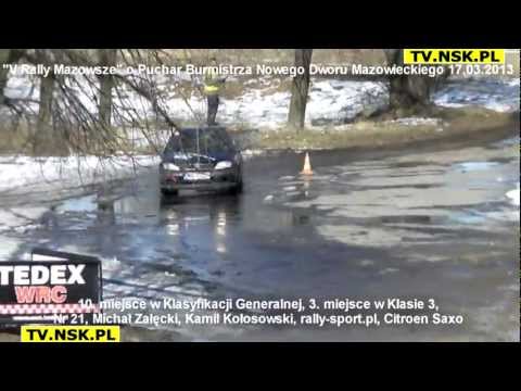 tv.nsk.pl 2013-03-17 V Rally Mazowsze Nowy Dwór, 21, Załęcki, Kołosowski, 10m w gen, 3m w kl3