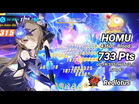 Redlotus D436: HOMU (Blood) 733 Pts - FR(SSS) HOTr(S.1) GD Dudu 4* | Honkai 6.4