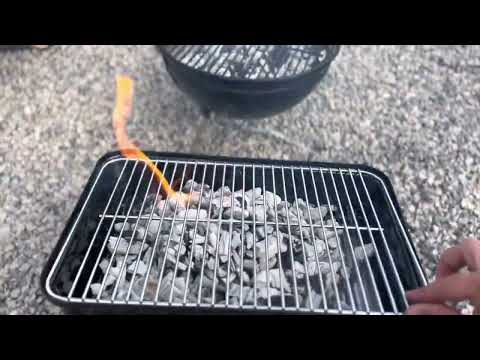 Weber Go Anywhere next to Smokey Joe - family review