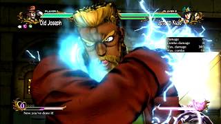 JoJo's All Star Battle: Old Joseph Move Set - HD