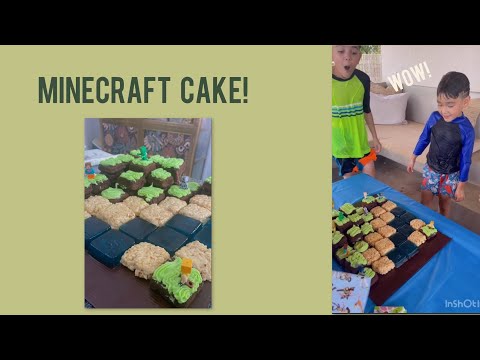 Surprising our brothers with a MINECRAFT CAKE!
