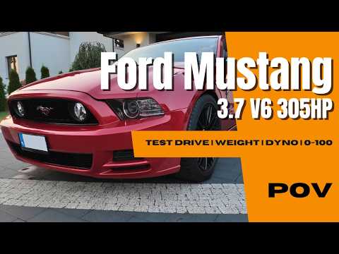 Ford Mustang 2013 (3.7 V6 with LPG 305HP) | 4K POV Test Drive | 0-100 | Dyno | Weight | Highway