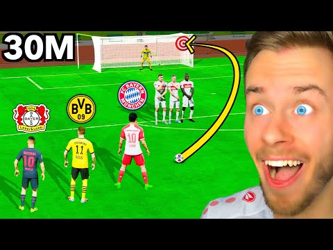 Ich habe 1 FREISTOßTOR mit jedem BUNDESLIGA Team geschossen! 🤩⚽️