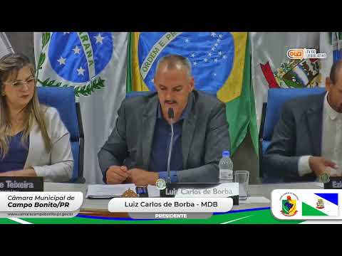 SESSÃO ORDINÁRIA 10/11/2025 TV CAMARA CAMPO BONITO