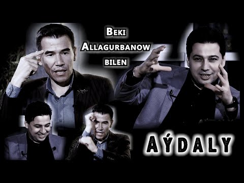 Aýdaly Bekmyrat Allagurbanow bilen.  Aýdaly Beki ýanynda Beti.