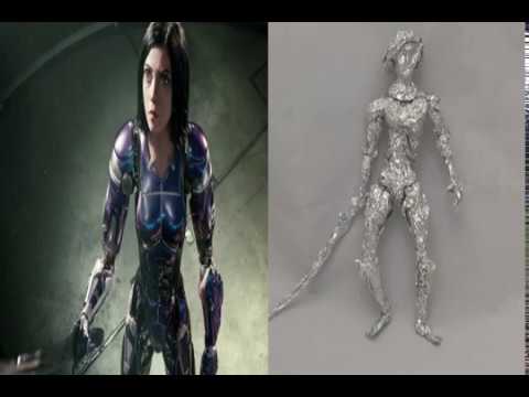 Alita - Aluminum Foil Sculpture