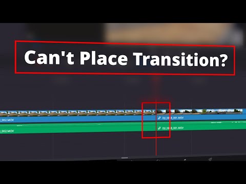 Can't Add Transitions in DaVinci Resolve 19? Watch This