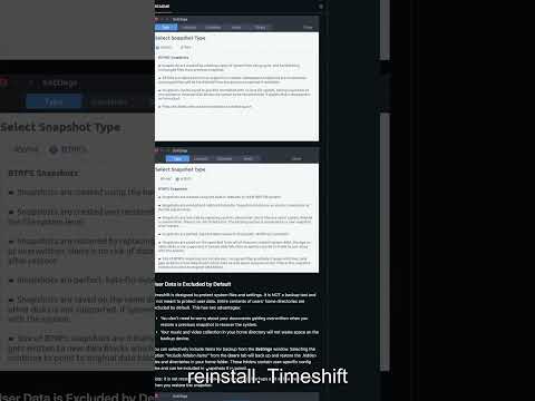 Timeshift-Broke Linux? Go Back to Yesterday #linux  #systemrestore  #backup  #timeshift