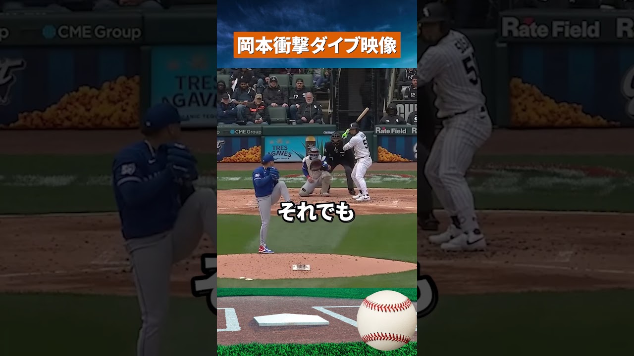 【騒然】岡本和真の神守備、観客席に飛び込んだ瞬間