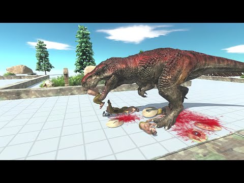 ESCAPE FROM THE DINOSAUR 🦕 - Animal Revolt Battle Simulator