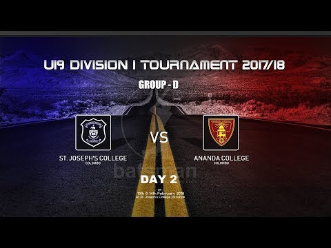 U19 Division 1 Tournament 2017/18 St. Joseph's College vs Ananda College _ Group D - Day 2