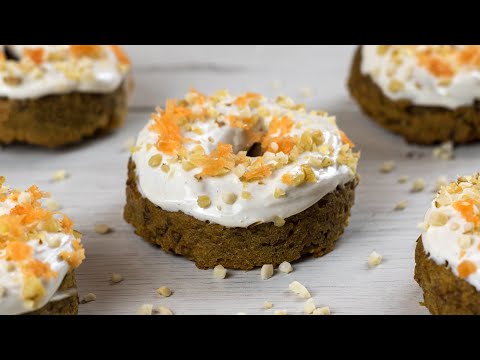 Carrot Cake Donuts (NO SUGAR)