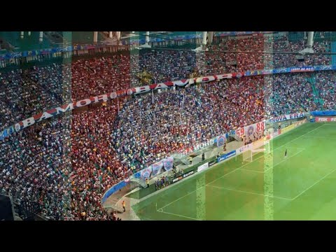 DE ARREPIAR! torcida do BAHIA faz uma LINDA FESTA NA FONTE NOVA!