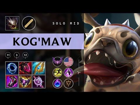 Kog'Maw Mid vs Taliyah - NA Master Patch 25.24