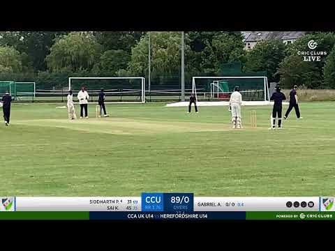 2023 CCA UK Tour - CCA UK U14 Vs Herefordshire U14
