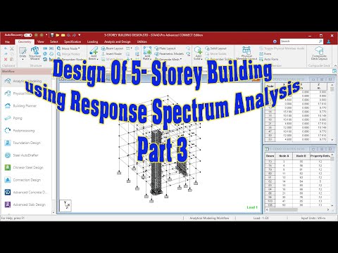 Design of 5 - Story Building Using Response Spectrum Analysis Part 3.