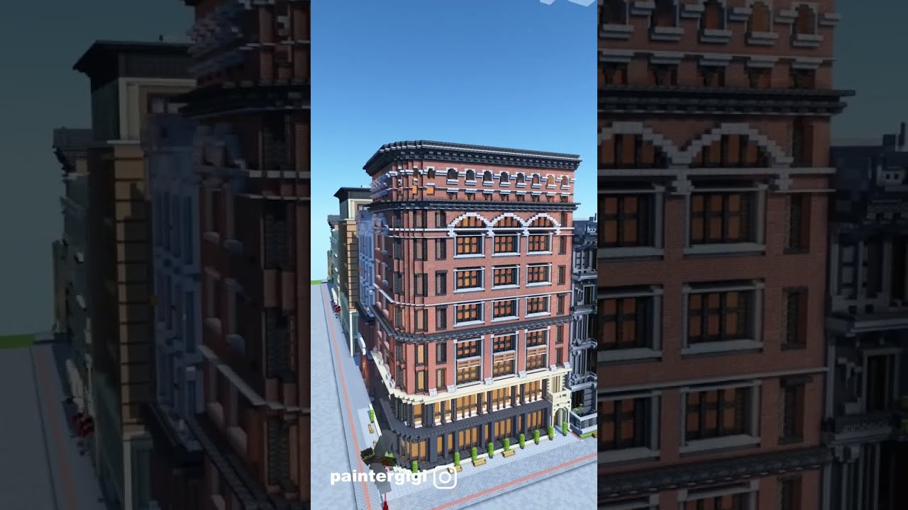 Minecraft City Building #shorts