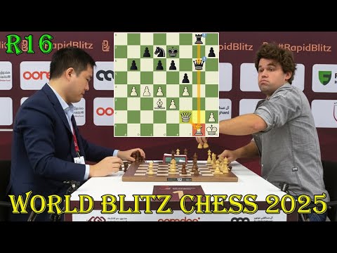 KING ENDGAME!! Bu Xiangzhi vs Magnus Carlsen || World Blitz Chess 2025 - R16