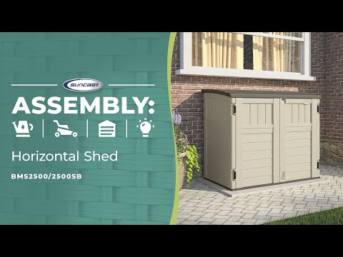 Suncast Horizontal Shed Assembly Video