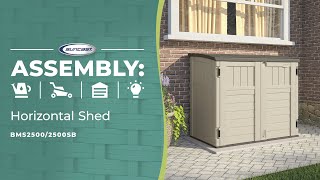Suncast Horizontal Shed Assembly Video