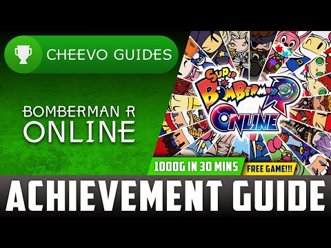 Super Bomberman R Online - Achievement / Trophy (FREE GAME) **1000G IN 30 | Video &