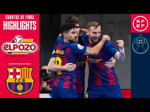 𝐑𝐄𝐒𝐔𝐌𝐄𝐍 | #CopadelRey ElPozo Murcia Costa Cálida 1-7 Barça | Cuartos de final