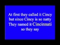 C I N C I N N A T I SONG