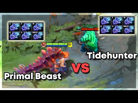 Primal Beast vs Tidehunter with 6x Moonshards | Level 30 | Who Will Win?