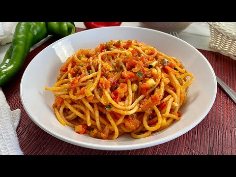 Prepara estos sencillisimos Espaguetis con Verduras