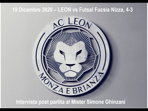 19/12/20, Mister Ghinzani sulla vittoria del LEON per 4-3 contro il Fucsia Nizza. Calcio a 5 SERIE B