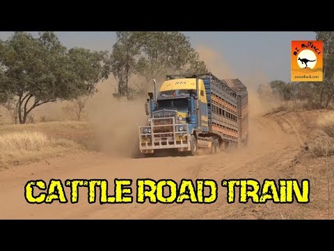 Extreme Trucks #25 - Massive road train crossing dry river bed in outback Australian infrastructure