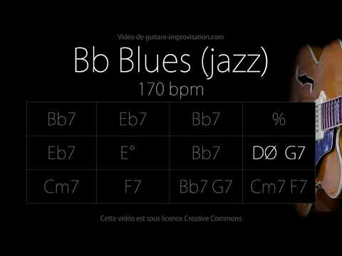 Bb Blues (Jazz/Swing feel) 170 bpm : Backing Track