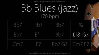 Bb Blues (Jazz/Swing feel) 170 bpm : Backing Track
