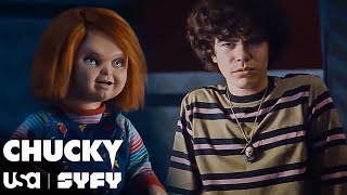 Chucky Tells Jake About His Queer Child | Chucky TV Series (S1 E2) | SYFY &amp; USA Network