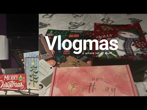 Vlogmas Ep.3 | Unboxing Christmas Gifts + Budget Friendly Haul | Marshalls, Burlington, Five Below