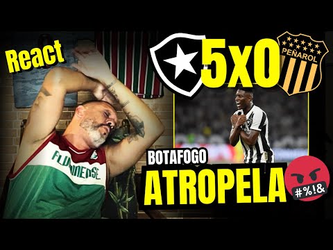 React melhores momentos Botafogo 5x0 Peñarol | Um Amasso no Nilton Santos!
