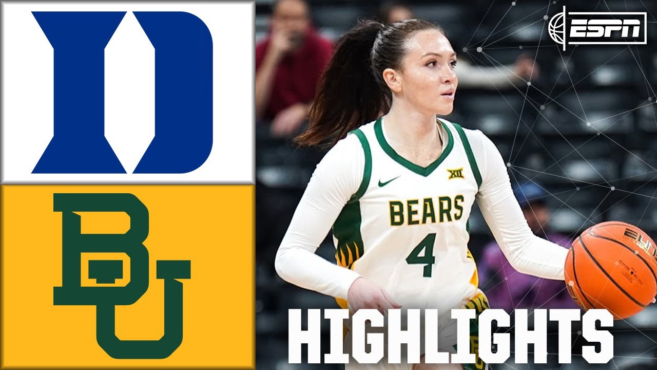 TOP 10 DEFEAT 🚨 Duke Blue Devils vs. Baylor Bears | Full Game Highlights | ESPN College Basketball
