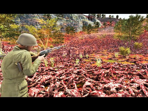 U.S ARMY Invades OMAHA BEACH Infested with 3 MILLION Zombies! - Ultimate Epic Battle Simulator 2
