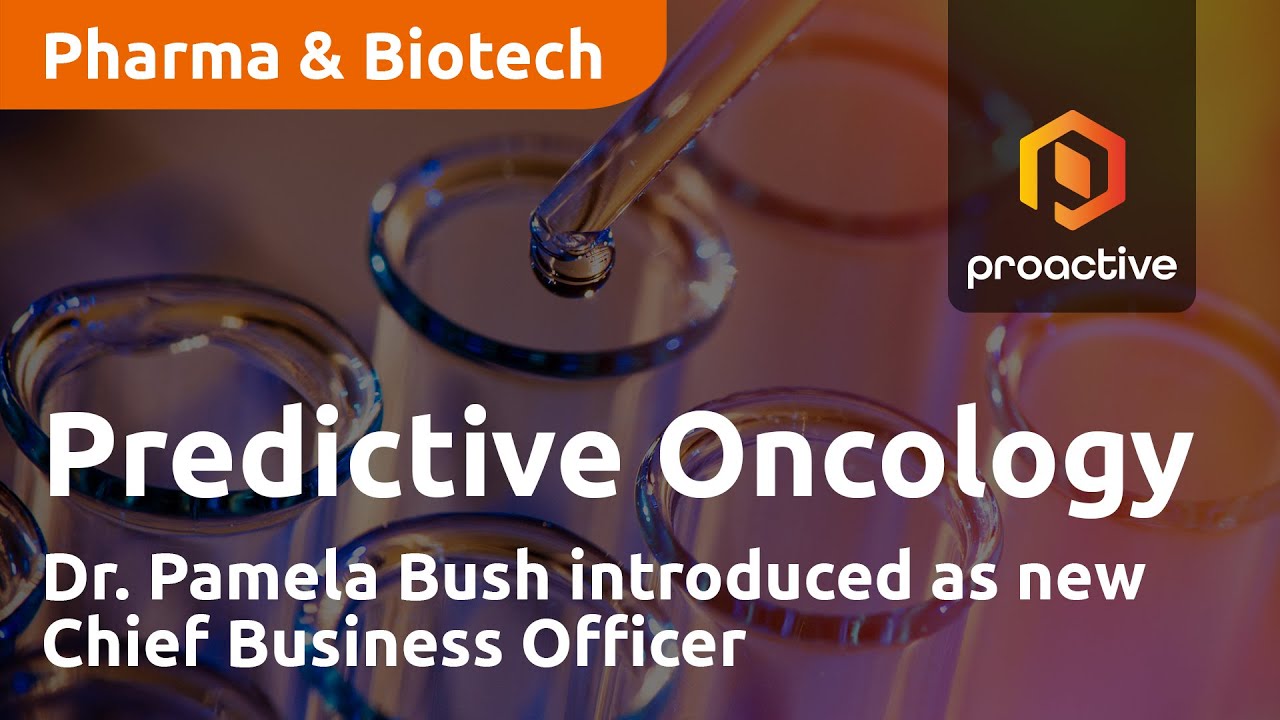 Dr. Pamela Bush introduced as new Chief Business Officer for Predictive Oncology