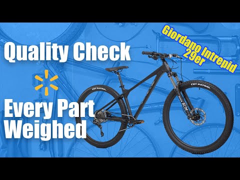 Walmart MTB the Giordano Intrepid: Build Check and Parts Weighed
