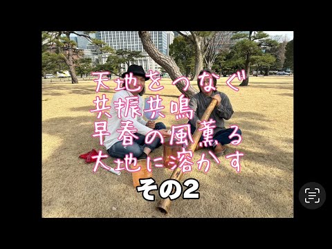 哲学科 皇居前広場にて、クリスタルボールとセッションその2