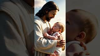 Jesus Christ pleasing a child