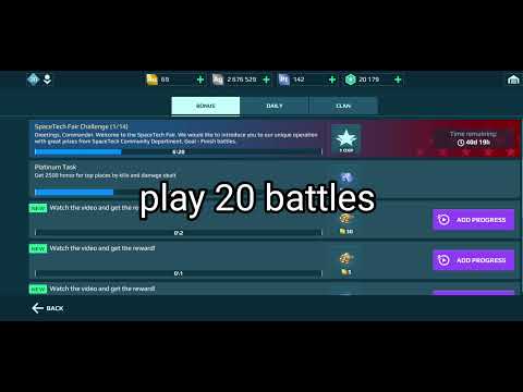 how to complete 1st Task space tech Fast War Robots